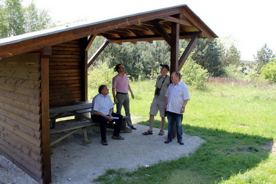 Schutzhütte am Kahndorfer See.